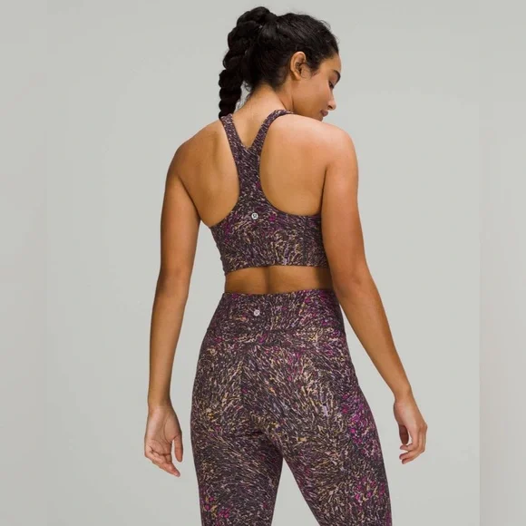 NWOT Lululemon Wunder Train bra/leggings set, size 8, Topography Multi - Picture 3 of 15